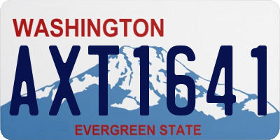 WA license plate AXT1641