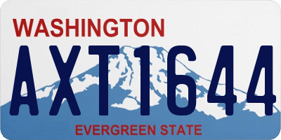 WA license plate AXT1644
