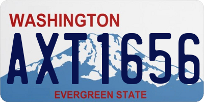 WA license plate AXT1656