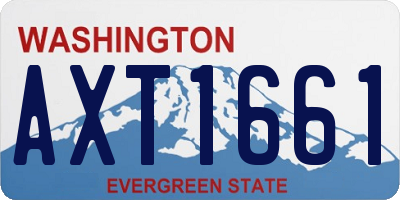WA license plate AXT1661