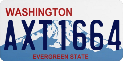 WA license plate AXT1664
