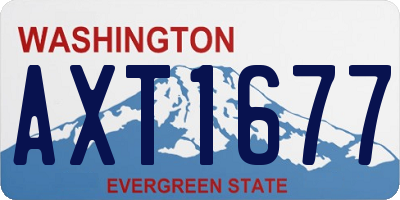 WA license plate AXT1677