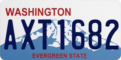WA license plate AXT1682