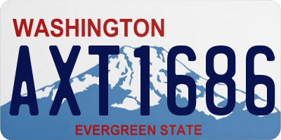 WA license plate AXT1686
