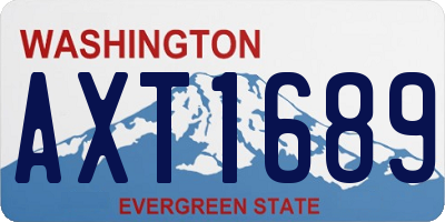 WA license plate AXT1689