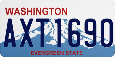 WA license plate AXT1690