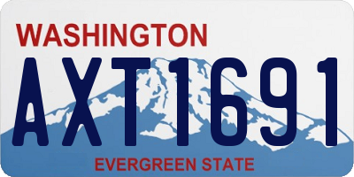 WA license plate AXT1691