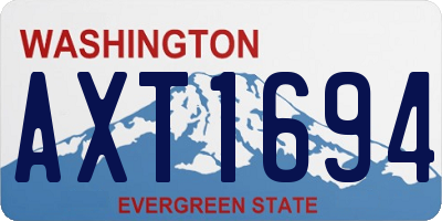 WA license plate AXT1694