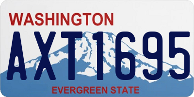 WA license plate AXT1695