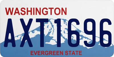 WA license plate AXT1696