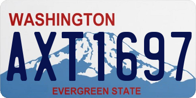 WA license plate AXT1697
