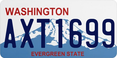 WA license plate AXT1699