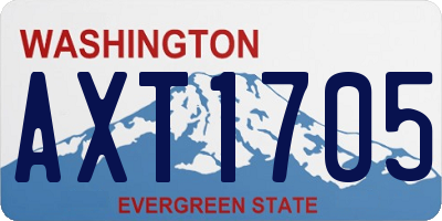 WA license plate AXT1705