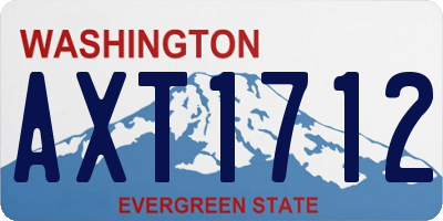 WA license plate AXT1712