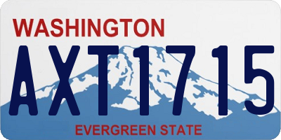 WA license plate AXT1715