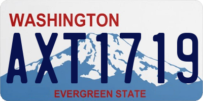WA license plate AXT1719