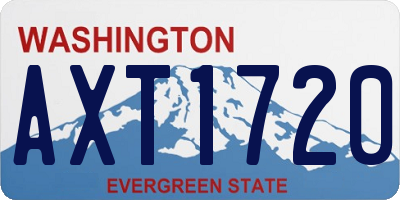 WA license plate AXT1720