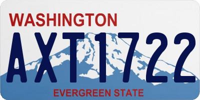 WA license plate AXT1722