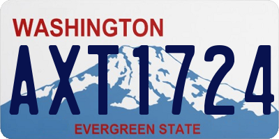 WA license plate AXT1724