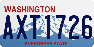 WA license plate AXT1726