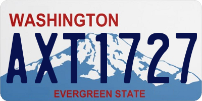 WA license plate AXT1727
