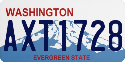 WA license plate AXT1728