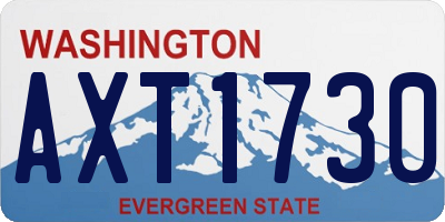 WA license plate AXT1730