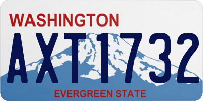 WA license plate AXT1732
