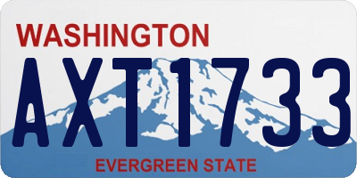 WA license plate AXT1733