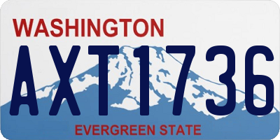 WA license plate AXT1736