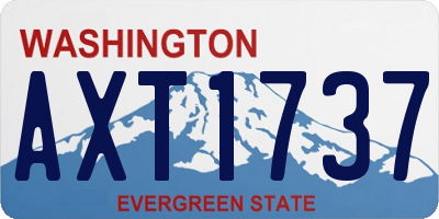 WA license plate AXT1737