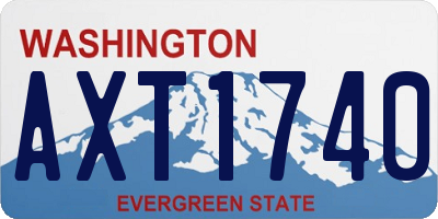 WA license plate AXT1740