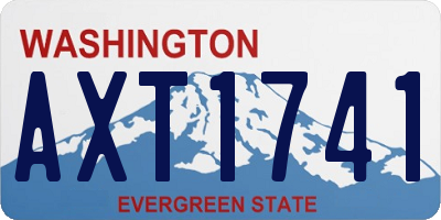 WA license plate AXT1741