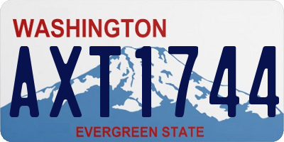 WA license plate AXT1744