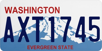 WA license plate AXT1745