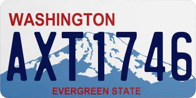 WA license plate AXT1746