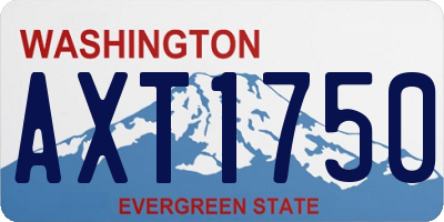 WA license plate AXT1750