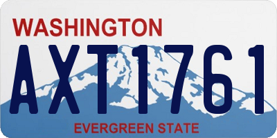 WA license plate AXT1761