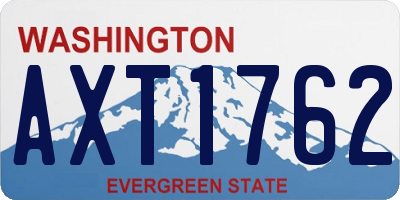 WA license plate AXT1762