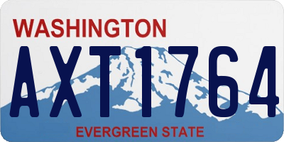 WA license plate AXT1764
