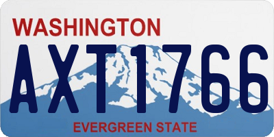 WA license plate AXT1766
