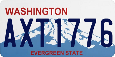 WA license plate AXT1776
