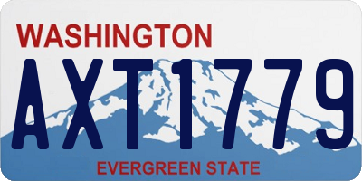 WA license plate AXT1779