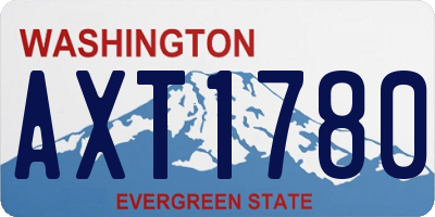 WA license plate AXT1780