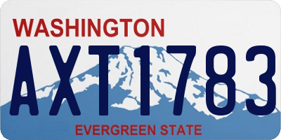 WA license plate AXT1783