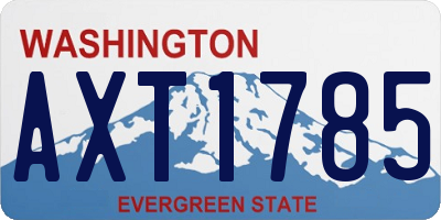 WA license plate AXT1785