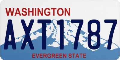 WA license plate AXT1787