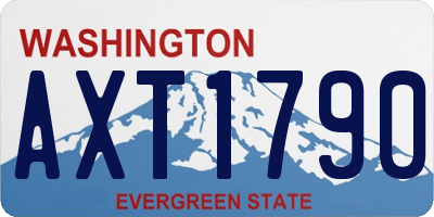 WA license plate AXT1790