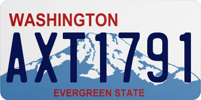 WA license plate AXT1791