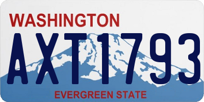 WA license plate AXT1793